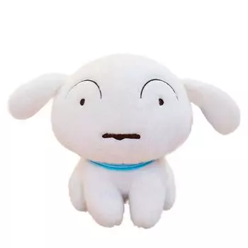 22/30/40cm Nohara Shiro Sitting White Dog Plushies Stuffed Animal Puppy Plush Toy Soft Cuddly Doll Gifts 22cm белый