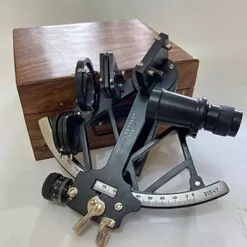 22,86 см морской твердый алюминиевый секстант Tamaya, латунь 1712, секстант, навигационные инструменты, рабочий секстант с деревянной коробкой