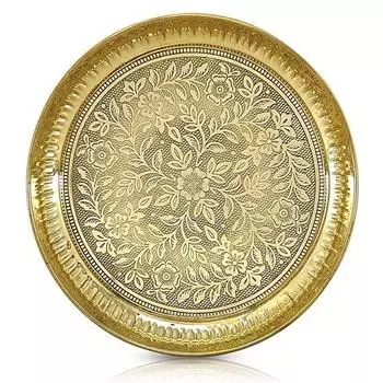 22,86 см тарелка для пуджи, пуджа тхали, аарти тхали, набор, традиционный дизайн тхали для дома пуджи гхар