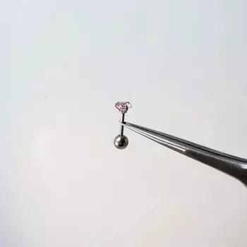22 Ding Mu Pink Heart Bow Stud Earrings Female Sweet Rhinestone Ear Ring Belt Buckle Earring Ear Clip 2# pink zircon earrings