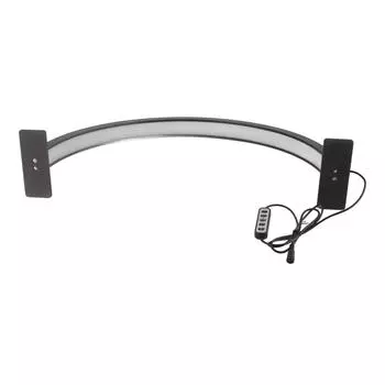 22-дюймовая 36-ваттная светодиодная лампа для ногтей Half Moon Beauty Light для профессионалов 2700K6500K UK Plug чёрный