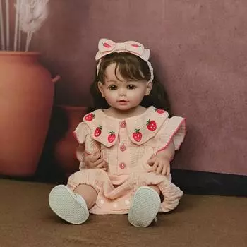 22-дюймовая полностью силиконовая кукла-игрушка может войти в воду, имитирующая воду, игрушки для маленьких девочек, рождественские подарки для детей, куклы-игрушки