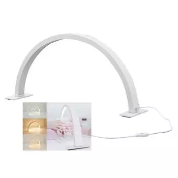 22-дюймовая светодиодная настольная лампа в форме полумесяца, профессиональная настольная лампа для ногтей 25 Вт для ухода за кожей бровей СПА, тату-лампа (EU Plug)