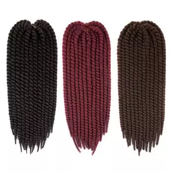 22-дюймовый парик с пружинным твистом и синтетической косой, наращивание волос в африканском стиле 1#