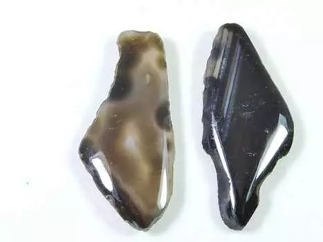 22 карата черный срез окрашенного друзового агата, пара, фантазийные россыпные драгоценные камни 12X29 мм SK-2221