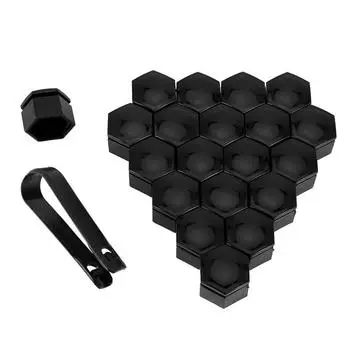 22 мм 20 шт. колпачки для гаек колес автомобиля защитные колпачки антикоррозийные автомобильные ступичные винты гайки для автомобильных шин наружное украшение 22mm чёрный