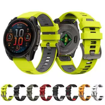 22 мм 26 мм ремешок Quick Fit для Garmin Fenix 8 51 мм 47 мм Enduro 3 мягкий дышащий сменный ремешок для часов Fenix 8 47 мм 51 мм Fenix 8 51mm