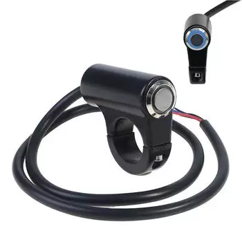 22 мм из алюминиевого сплава мотоциклетный переключатель на руле, противотуманные фары, переключатели указателей поворота синий