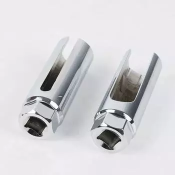 22 мм кислородосодержащая вакуумная головка для снятия лямбда-зонда, черный, с узким горлом, набор автомобильных инструментов, привод 1/2, слот 8 мм, сталь CR-V