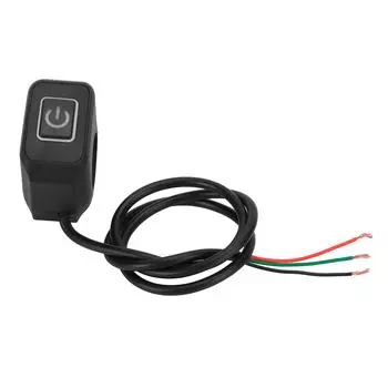 22 мм кнопка управления переключателем руля мотоцикла водонепроницаемая универсальная для фар Red