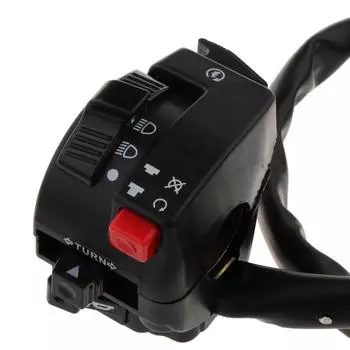 22 мм мотоцикл ATV левый переключатель Kill Start Light кнопка переключения дроссельной заслонки левый переключатель руля для 50-125 куб. см PIT ATVs Quad Dirt Bike чёрный