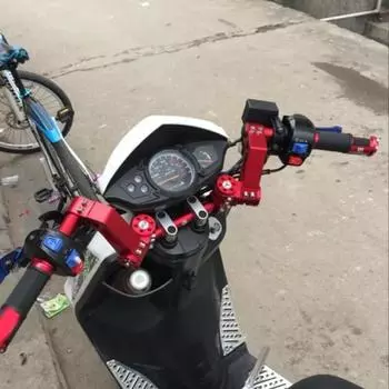 22 мм мотоциклетный ЧПУ алюминиевый балансировочный разделительный стержень руль рычаг прочности комплект аксессуары для модификации мотоцикла красный