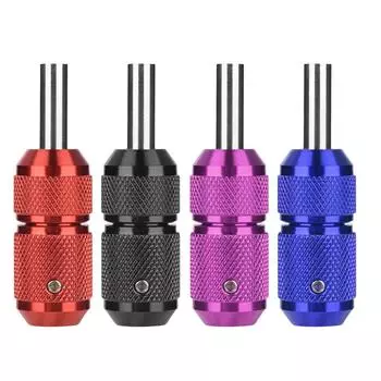 22 мм нержавеющая сталь регулируемая трубка для татуировки с задней частью стержня из алюминиевого сплава самоблокирующаяся конструкция для наконечников инструменты для татуировки чёрный