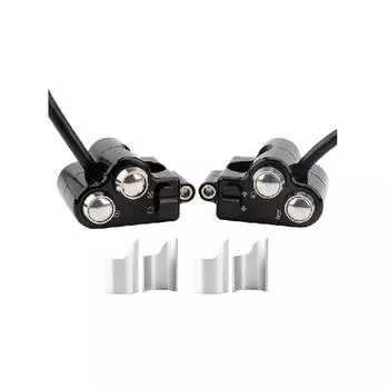 22 мм переключатель управления рулем мотоцикла для Harley Sporster XL Touring Softail Dyna Horn сигнал поворота Start Kill без All Black