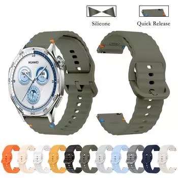 22 мм ремешки для часов Huawei Smart Watch GT5 46 мм быстросъемный мужской женский браслет для Huawei GT5 Pro/GT5/GT4/GT3 46 мм ремешок GT5 46MM белый