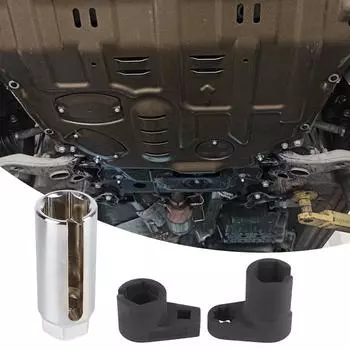 22 мм съемник и набор резьбонарезных инструментов для снятия датчика кислорода, набор инструментов для снятия гнезда датчика кислорода, универсальный привод гнезда датчика кислорода, 3 шт. 3pc