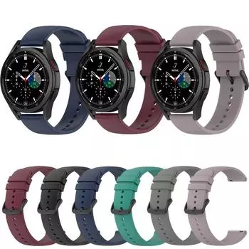 22 мм силиконовый ремешок для часов Sumsung Galaxy Watch3 45 мм Comforts Party FIit для Sumsung Galaxy Watch3 45 мм ремешок для часов Galaxy watch 3 45mm чёрный