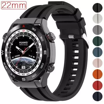 22 мм силиконовый ремешок для Huawei Watch 4 ProUltimateGT 4 3 2 PRO GT 4 3 2 46 мм ремень браслет сменные аксессуары для Samsung Galaxy Watch 3 45 мм for 22mm watch band