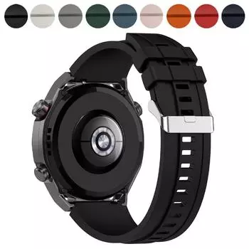 22 мм силиконовый ремешок для Huawei Watch GT 5/4 Pro mm/Ultimate/Buds/GT 3 2 PRO 46 мм ремень браслет для Samsung Galaxy Watch 3 45 мм/Gear S3 ремешок for 22mm watch band