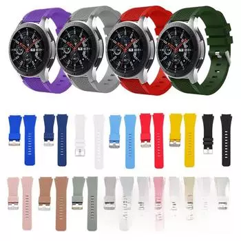 22 мм силиконовый ремешок для Samsung Gear S4 Sport - новый стиль светло-синий