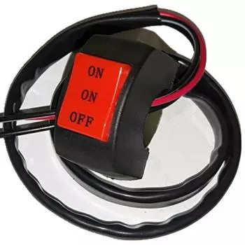 22 мм универсальный переключатель для мотоцикла ВКЛ/ВКЛ/ВЫКЛ разъем кнопочный переключатель руль фара противотуманный точечный свет контроллер переключатель чёрный