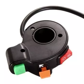 22 мм универсальный руль для мотоцикла, квадроцикла, включение/выключение звукового сигнала, переключатель светового сигнала чёрный