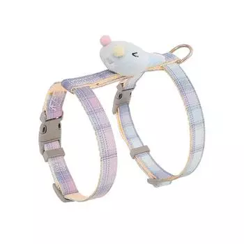 22 New pet leash, small daisy bow leash, cat leash, chest strap, dog leash. S recommends 3-3.5kg rope length 1.2m