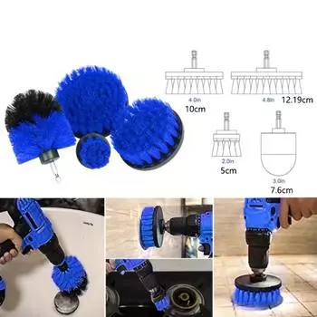 22-Piece Car Detailing Kit Complete Auto Care Set With Blue Drill Brushes Microfiber Gloves & Air Vent Cleaners