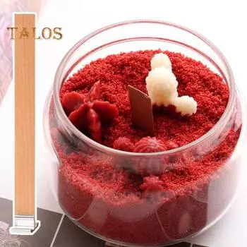 22 шт. деревянных фитилей для свечей, устойчивые фитили для свечей с металлическими основаниями, бездымные деревянные фитили для свечей ручной работы для самостоятельного изготовления свечей A