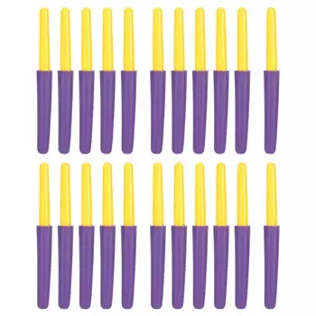 22 шт. крючки для вязания крючком с нескользящей ручкой, крючки для волос, инструмент для вязания крючком