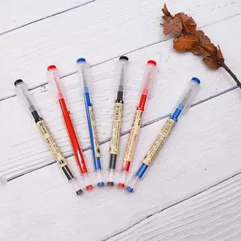 22 шт./лот, 0,35 мм, ультратонкая гелевая ручка для финансов, черные/синие/красные чернильные стержни, гель-ручка для школы, офиса, принадлежности для экзаменов, канцелярские принадлежности 22pcs чёрный