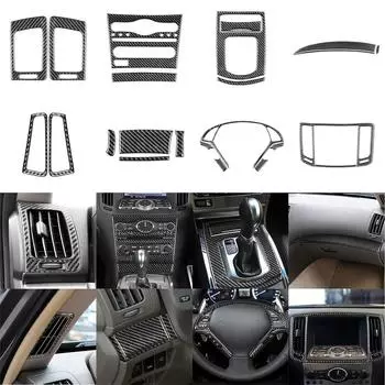 22 шт. Набор декоративных накладок из углеродного волокна для интерьера для Infiniti G37 2010-2013