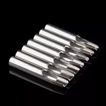22 шт., набор насадок для татуировки из нержавеющей стали RL M1 DT, смешанные одноразовые насадки для татуировки, машина для татуировки серебряный