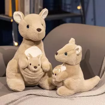 22 см/35 см плюшевая игрушка кенгуру мягкая реалистичная кукла-животное милая плюшевая игрушка кенгуру мягкая игрушка для объятий 22cm