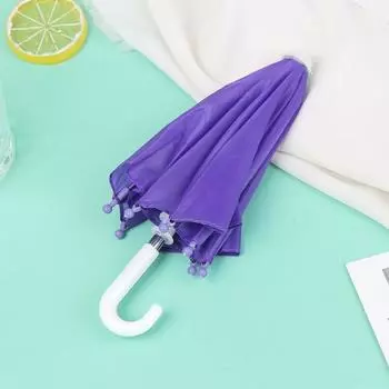 22 см красочные кукольные зонтики игрушки дождевик для 18-дюймовых кукол аксессуары для девочек фиолетовый