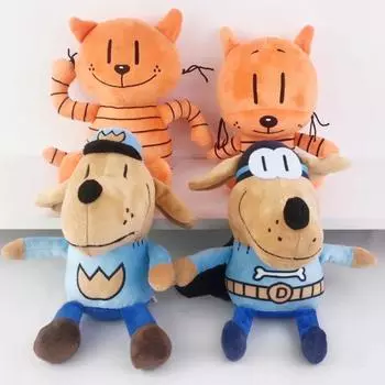 22 см Милая собака, человек, плюшевые игрушки, собака, мягкая кукла, мультяшный щенок, вождь, плюшевые фигурки животных, подарки на день рождения