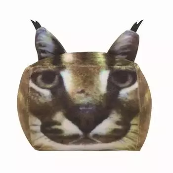 22 см Новые плюшевые игрушки Raise A Floppa Милые мягкие плюшевые мультяшные игры 3D Огромные квадратные куклы-кошки для детей, подарок на день рождения, Рождество