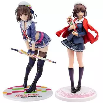 22 см Саекано Как воспитать скучную девушку Файн JK Като Мегуми Гонки Девушки с зонтиком Версия ПВХ Фигурка Модель Украшения A 21cm