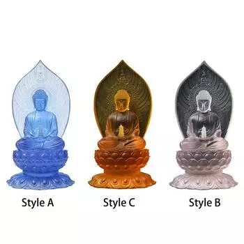 22 см сидящая статуэтка Будды, украшение стола, скульптура фэншуй, смоляная ручная работа для стола, легко моется