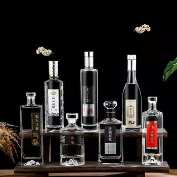 22 styles 500ML lead-free glass whiskey decanter for Liquor Scotch Bourbon Non-Lead Scotch Decanter,Premium Vodka Decanter