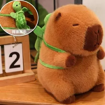 22cm Cartoon Food Cosplay Capybara Plush Doll Fruit Strawberry Avocado Dog Lobster Turtle Capybara Plush Toy Home Decor about 22cm