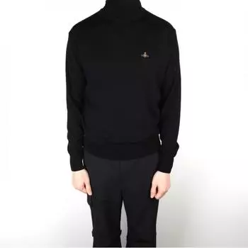 22FW Vivienne Westwood Knit OBR Водолазка Черная 2701000FY0006N401