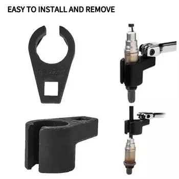 22MM 3/8 Offset Oxygen Sensor Socket Wrench O2 Tool Kit Set 1/2 Adapter Engine Wrench