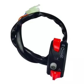 22mm Motorcycle Control Button Headlight Warning Light чёрный