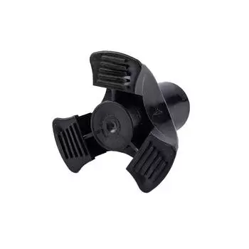 Трость 22 мм с резиновым наконечником, трехногая резиновая трость, сменный аксессуар для наконечника чёрный