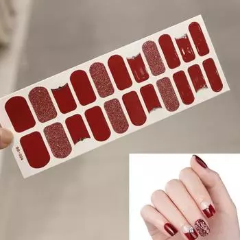 22шт наклейки для ногтей модные мини-самоклеящиеся блестящие маникюрные наклейки DIY 3