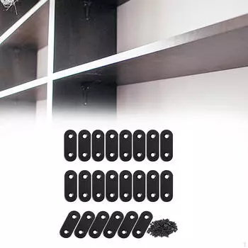 22x Прямой угловой кронштейн для плоской металлической соединительной пластины для