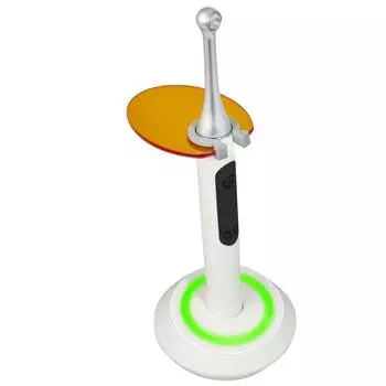 2300 МВт/см2, 1-секундная полимеризационная лампа, стоматологическая беспроводная сине-фиолетовая светодиодная полимеризационная лампа, 4 режима работы, длина волны 385-515 нм белый