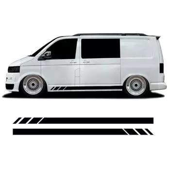 230*12 см наклейки черные боковые полосы наклейки наклейки для Transporter T4 T5 Campervan RV автомобильные аксессуары CHINA