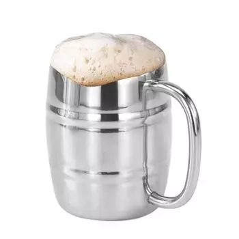 230/300/450 мл двухслойная портативная кружка для кофе и пива из нержавеющей стали, чашка для питья 230ml